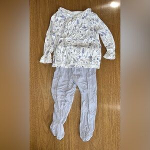 Purple long sleeve baby outfit